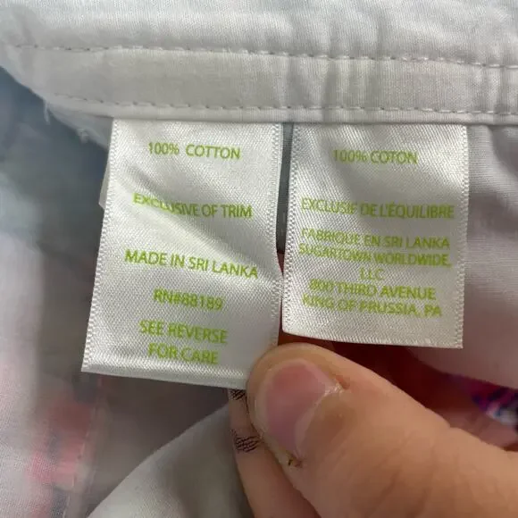 Lilly Pulitzer shorts Women's size 6 Walsh seashell Blue Heaven - Picture 7 of 11